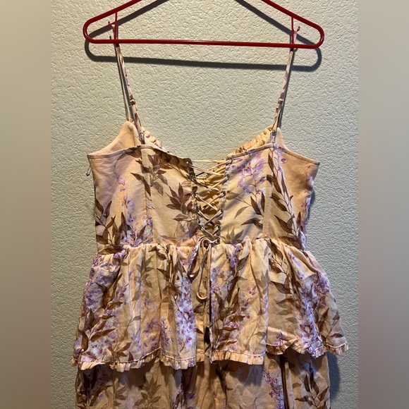 House of Harlow 1960 Floral Tier Corset Dress Size Medium - Picture 12 of 16